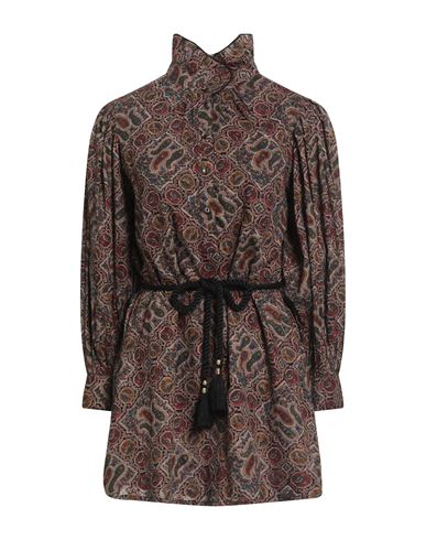 Antik Batik Woman Mini Dress Beige Size 10 Cotton