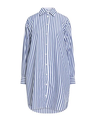 Academia Woman Mini Dress Blue Size M Cotton