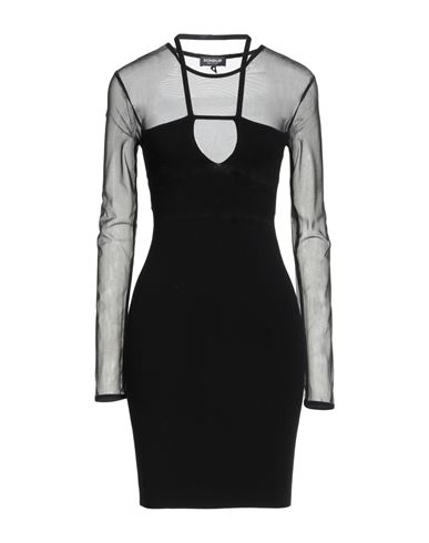 Dondup Woman Mini Dress Black Size M Viscose, Polyester In Black