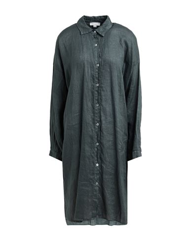 Crossley Woman Midi Dress Lead Size M Linen In Green