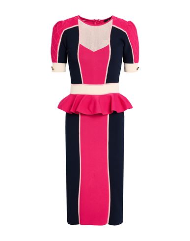 Vestido midi Mujer Fucsia 38 Mujer