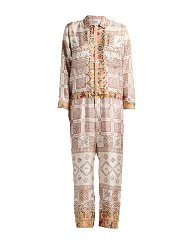 Pierre-louis Mascia Woman Jumpsuit Beige Size L Silk