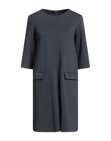 Weekend Max Mara Woman Mini Dress Navy Size Xxl Cotton, Polyester In Blue