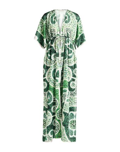 Mary Katrantzou Woman Maxi Dress Green Size L Polyester