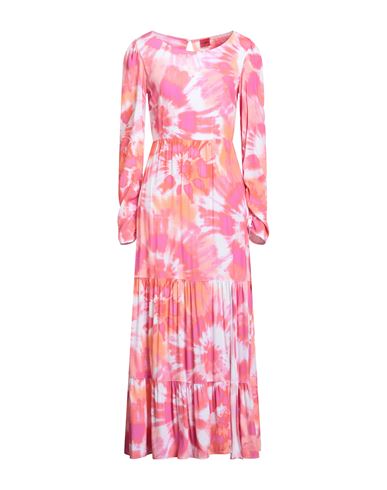 Hugo Boss Hugo Woman Maxi Dress Coral Size 4 Viscose In Red