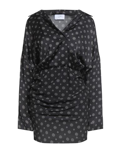 Soallure Woman Mini Dress Black Size 8 Viscose, Polyester In Black
