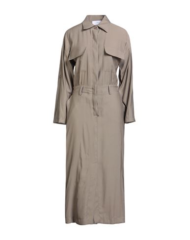 Soallure Woman Maxi Dress Khaki Size 4 Viscose, Polyester