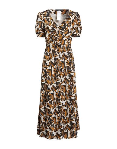 Weekend Max Mara Woman Midi Dress Ivory Size 14 Silk In Multi