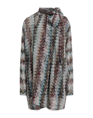 Missoni Woman Mini Dress Light Grey Size 8 Viscose, Metallic Fiber, Polyamide In Gray
