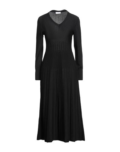 Neera 20.52 Woman Midi Dress Black Size 12 Merino Wool