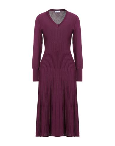 Neera 20.52 Woman Midi Dress Plum Size 6 Merino Wool