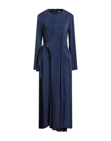 Tela Woman Maxi Dress Navy Size 8 Viscose, Lyocell