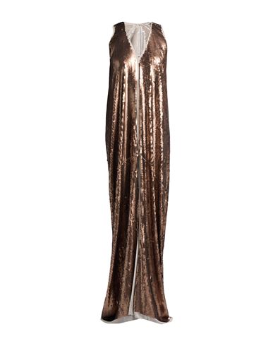 Rick Owens Woman Maxi Dress Bronze Size 4 Silk In Burgundy
