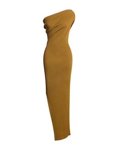 Vestido largo Mujer Mostaza S Mujer