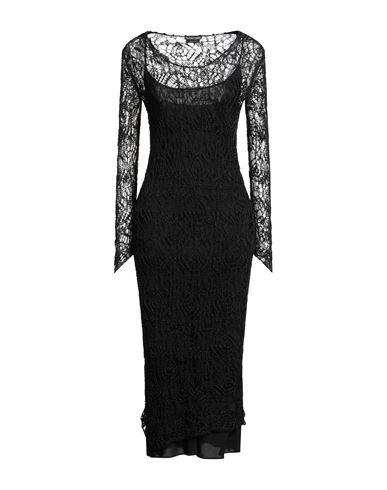 Tom Ford Woman Midi Dress Black Size L Acetate