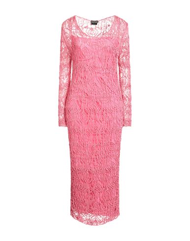 Tom Ford Woman Midi Dress Fuchsia Size M Acetate