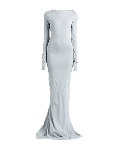 Rick Owens Woman Maxi Dress Sky Blue Size 6 Cotton, Cashmere In Blue