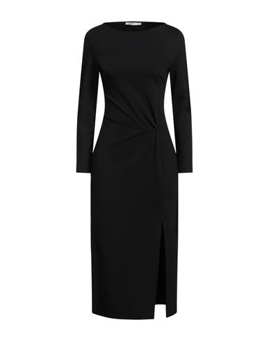 Le Streghe Woman Midi Dress Black Size M Viscose, Polyamide, Elastane