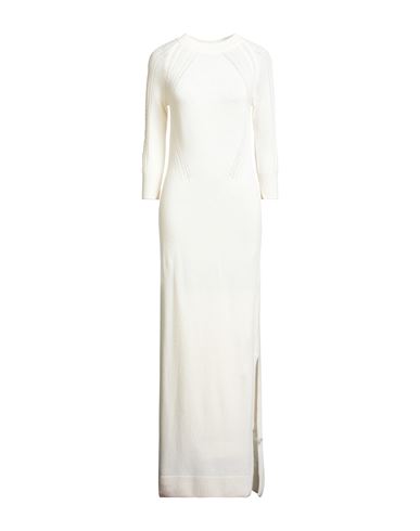 Ermanno Scervino Life Woman Maxi Dress Ivory Size L Merino Wool, Viscose, Cashmere, Polyamide