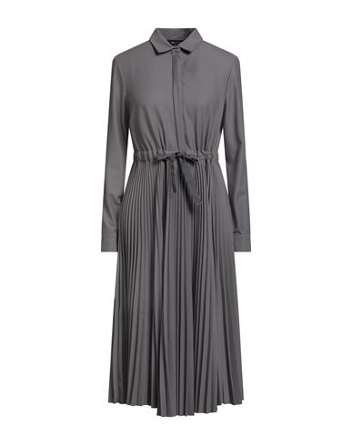 Fabiana Filippi Woman Midi Dress Grey Size 14 Polyester, Viscose, Elastane In Gray