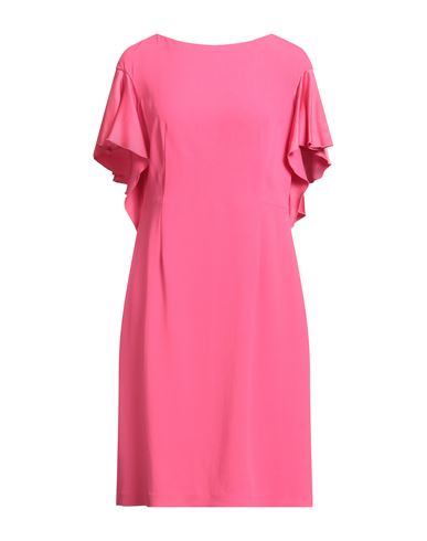 Paule Ka Woman Midi Dress Fuchsia Size 10 Acetate, Viscose In Pink