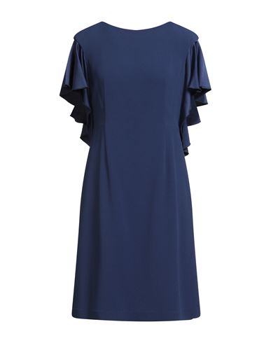 Paule Ka Woman Midi Dress Navy Size 10 Acetate, Viscose In Blue