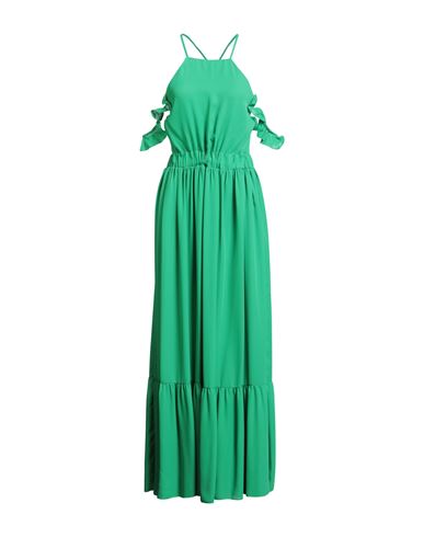 Rebel Queen By Liu •jo Woman Maxi Dress Green Size S Polyester In Green