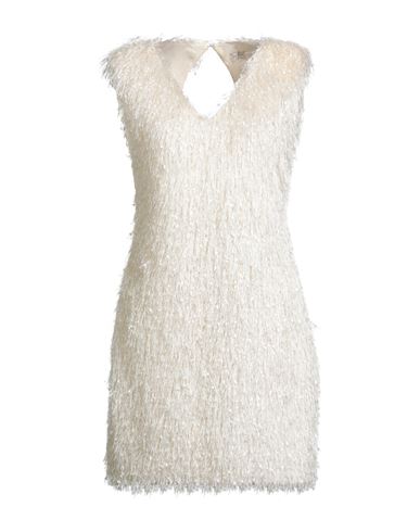 Rebel Queen By Liu •jo Woman Mini Dress Ivory Size L Polyester In White