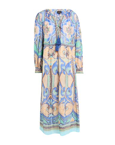 Luisa Spagnoli Woman Midi Dress Blue Size Xl Ramie