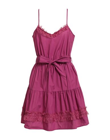 Rebel Queen By Liu •jo Woman Mini Dress Mauve Size L Cotton