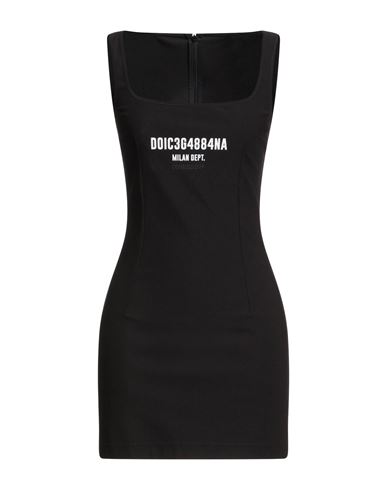 Dolce & Gabbana Woman Mini Dress Black Size 8 Viscose, Polyamide, Elastane In Black