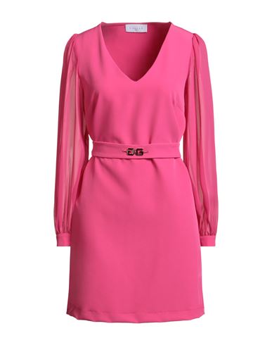 Gaelle Paris Gaëlle Paris Woman Mini Dress Fuchsia Size 4 Polyester, Elastane In Pink