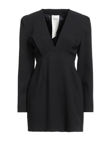 Rame Ra. Me Woman Mini Dress Black Size 1 Polyester, Rayon, Elastane