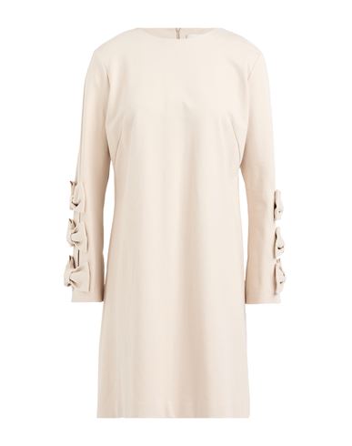 Meimeij Woman Mini Dress Cream Size 6 Viscose, Polyamide, Elastane In Neutral