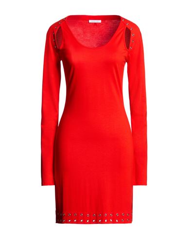 Patrizia Pepe Woman Mini Dress Red Size 3 Viscose, Elastane In Red