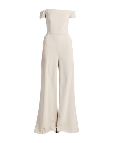 Imperial Woman Jumpsuit Beige Size L Polyester, Elastane In Neutral