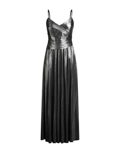 Rinascimento Woman Maxi Dress Silver Size L Polyester, Elastane