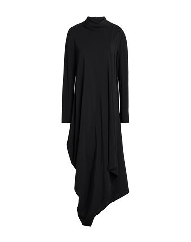 Nu London Woman Midi Dress Black Size 2 Viscose, Elastane In Black