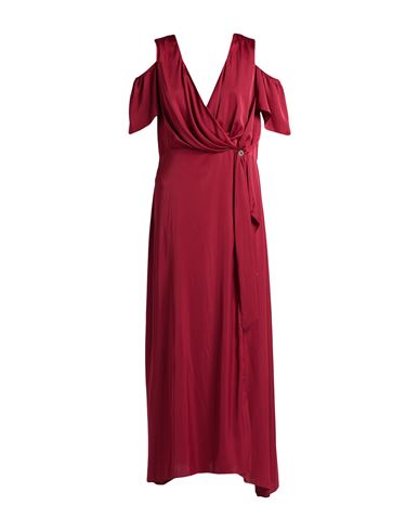Rinascimento Woman Maxi Dress Burgundy Size 12 Polyester, Elastane In Red