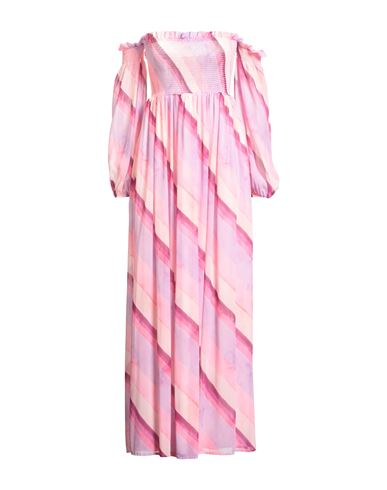 Rebel Queen By Liu •jo Woman Maxi Dress Pink Size M Polyester In Pink
