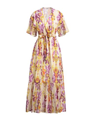 Rebel Queen By Liu •jo Woman Maxi Dress Beige Size M Cotton In Beige