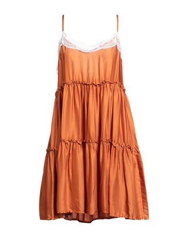 Rebel Queen By Liu •jo Woman Mini Dress Orange Size M Viscose In Orange