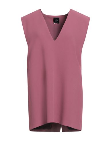 57 London Woman Mini Dress Mauve Size 8 Viscose, Acrylic In Purple
