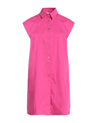 Jijil Woman Mini Dress Fuchsia Size 8 Cotton, Polyamide, Elastane In Pink