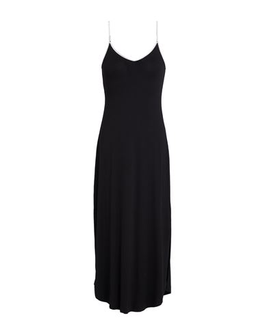 Majestic Filatures Woman Midi Dress Black Size 1 Viscose, Elastane In Black