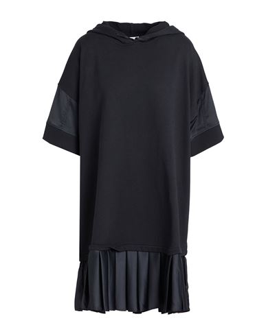 Twinset Woman Mini Dress Black Size M Cotton, Polyester, Elastane In Gray