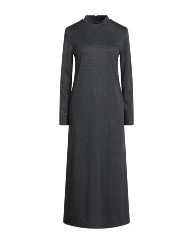 Sandro Ferrone Woman Midi Dress Charcoal Size 6 Viscose, Polyester, Elastane In Gray