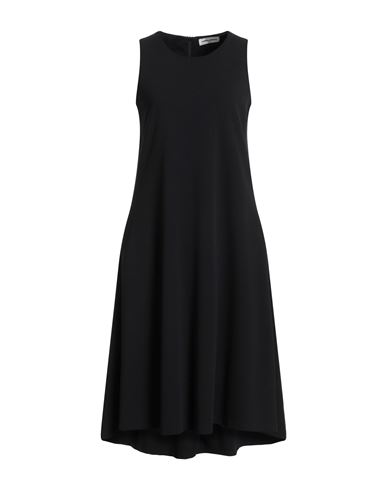 Sandro Ferrone Woman Midi Dress Black Size L Polyester, Elastane In Black