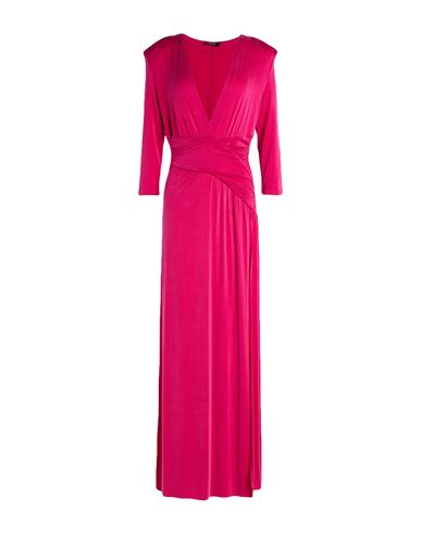Liu •jo Woman Maxi Dress Magenta Size 10 Cupro, Elastane In Pink