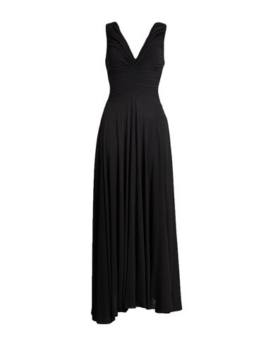 Rochas Woman Maxi Dress Black Size 4 Viscose In Black
